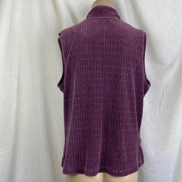 Vintage early 2000's velour vest by Amber Sun from Nordstrom - Picture 6 of 7